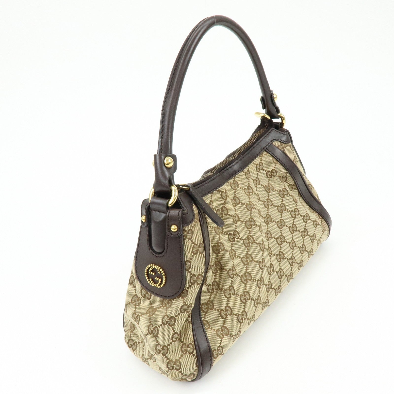 Gucci Shoulder Bag - Beige, Canvas and Leather