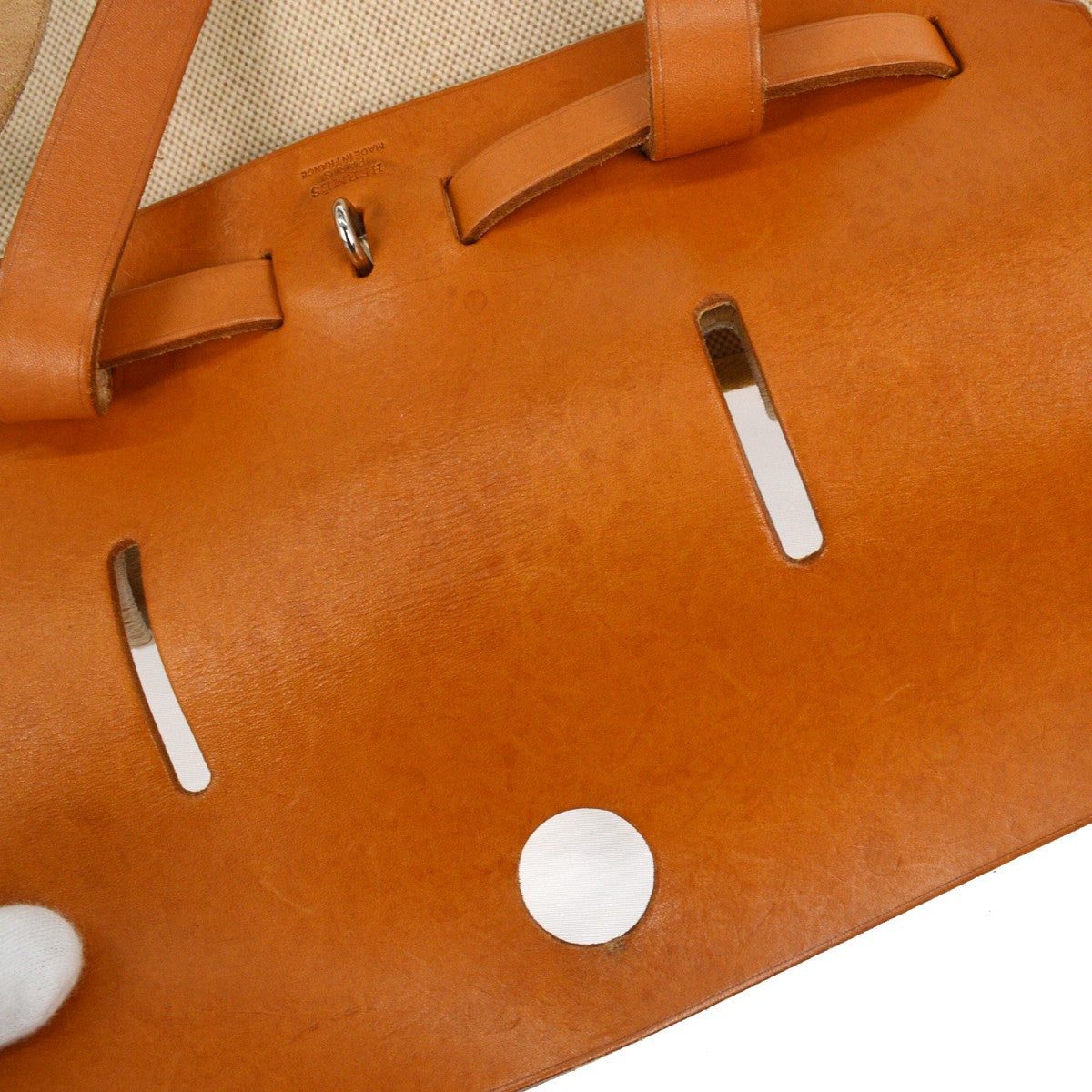 Hermès Herbag A Dos Backpack - Natural, Canvas