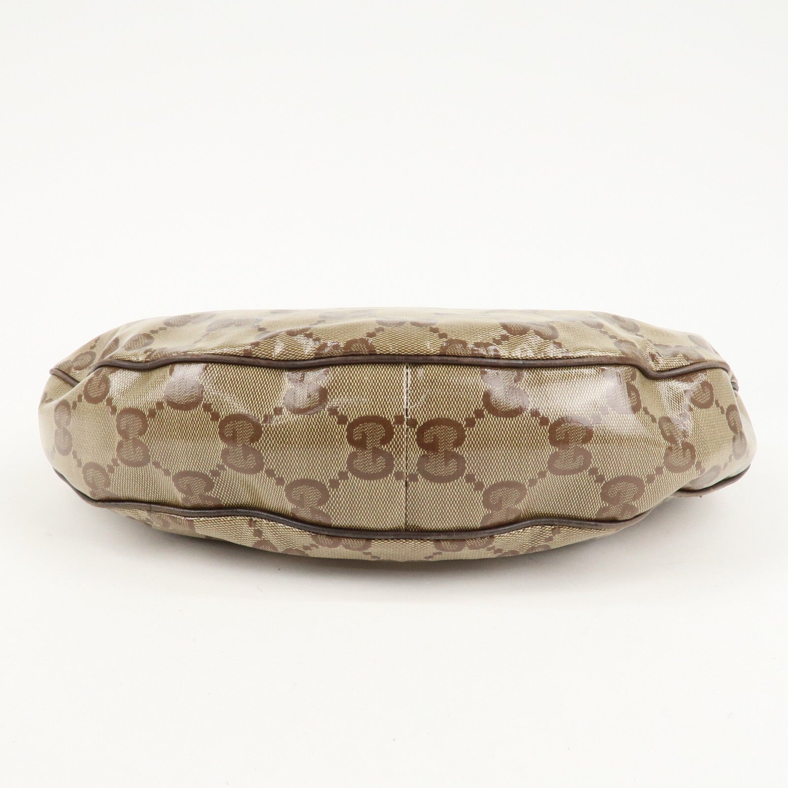 Gucci Shoulder Bag - Beige/Brown, GG Crystal Leather