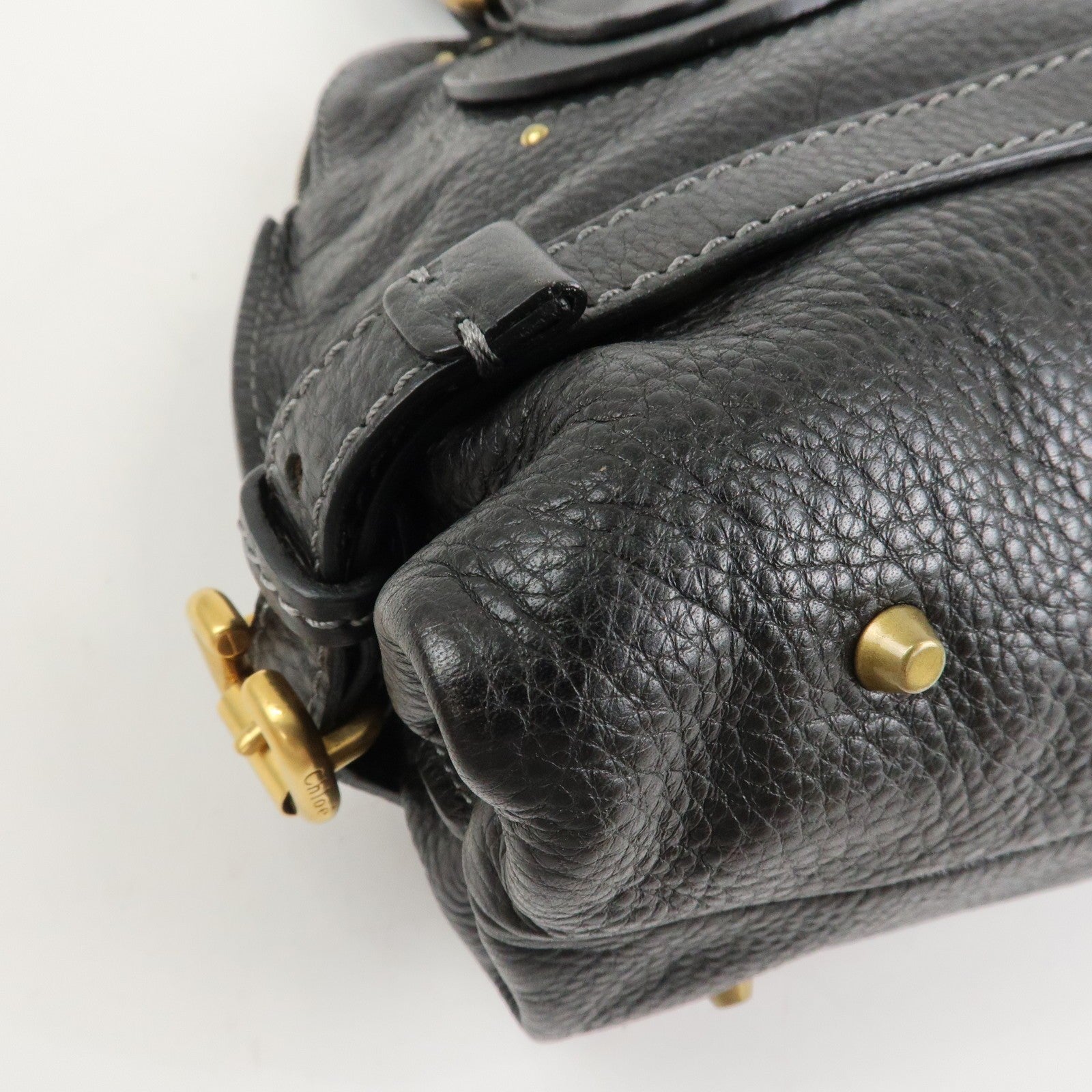 Chloe Paddington Hand Bag - Black, Leather