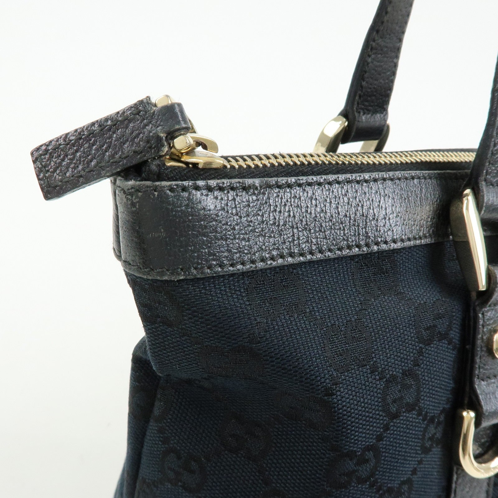 Gucci Abbey Tote Bag - Black, GG Canvas