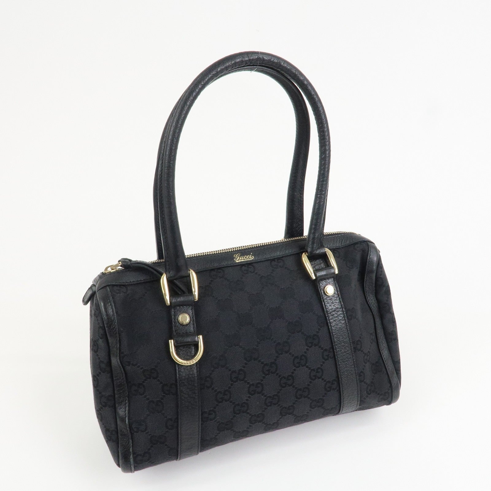 Gucci Boston Bag - Black, Canvas