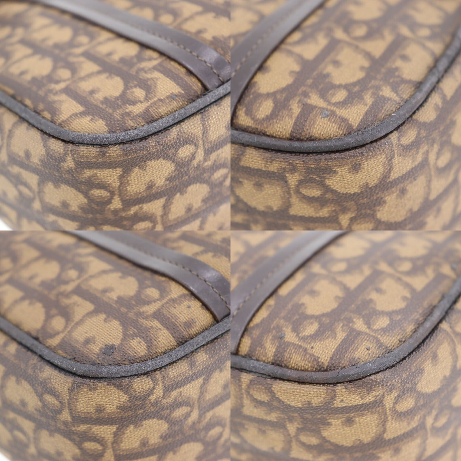 Christian Dior Trotter Handbag - Brown, PVC