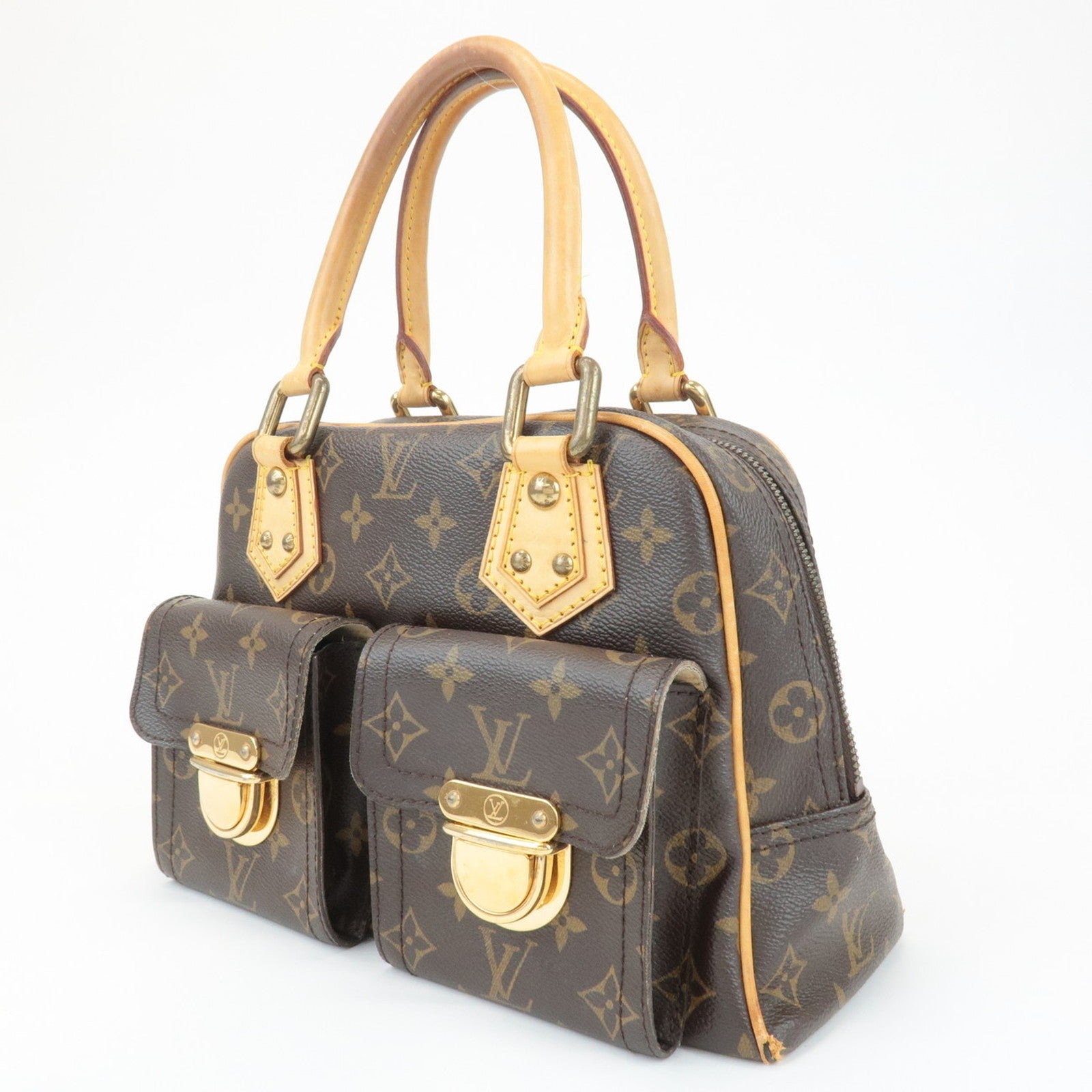Louis Vuitton Monogram Manhattan PM Handbag - Brown, Monogram Canvas