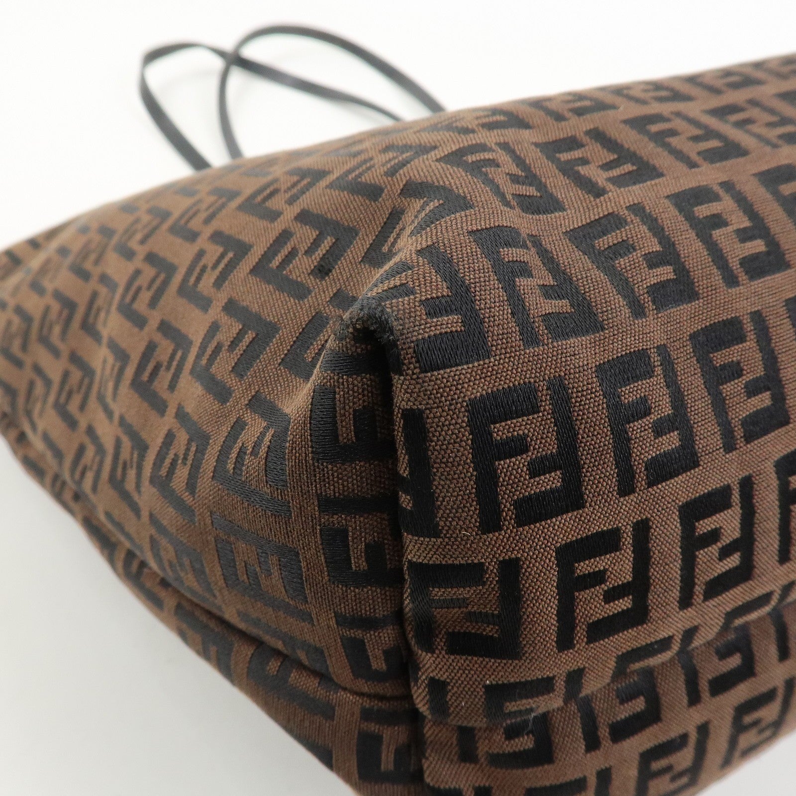 Fendi Zucchino Tote Bag - Brown, Canvas and Leather