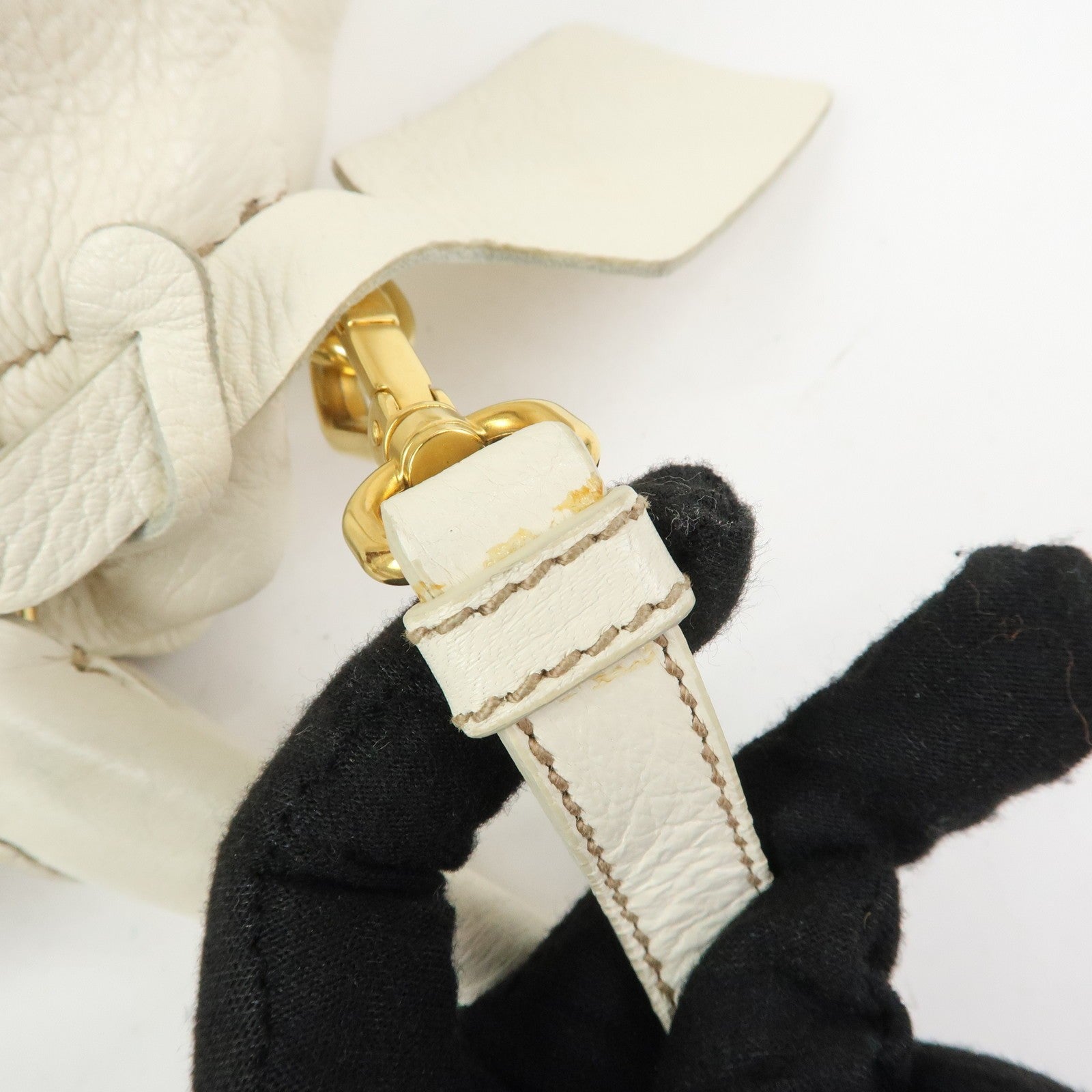 Prada BN1773 Hand Bag - Ivory Brown, Leather