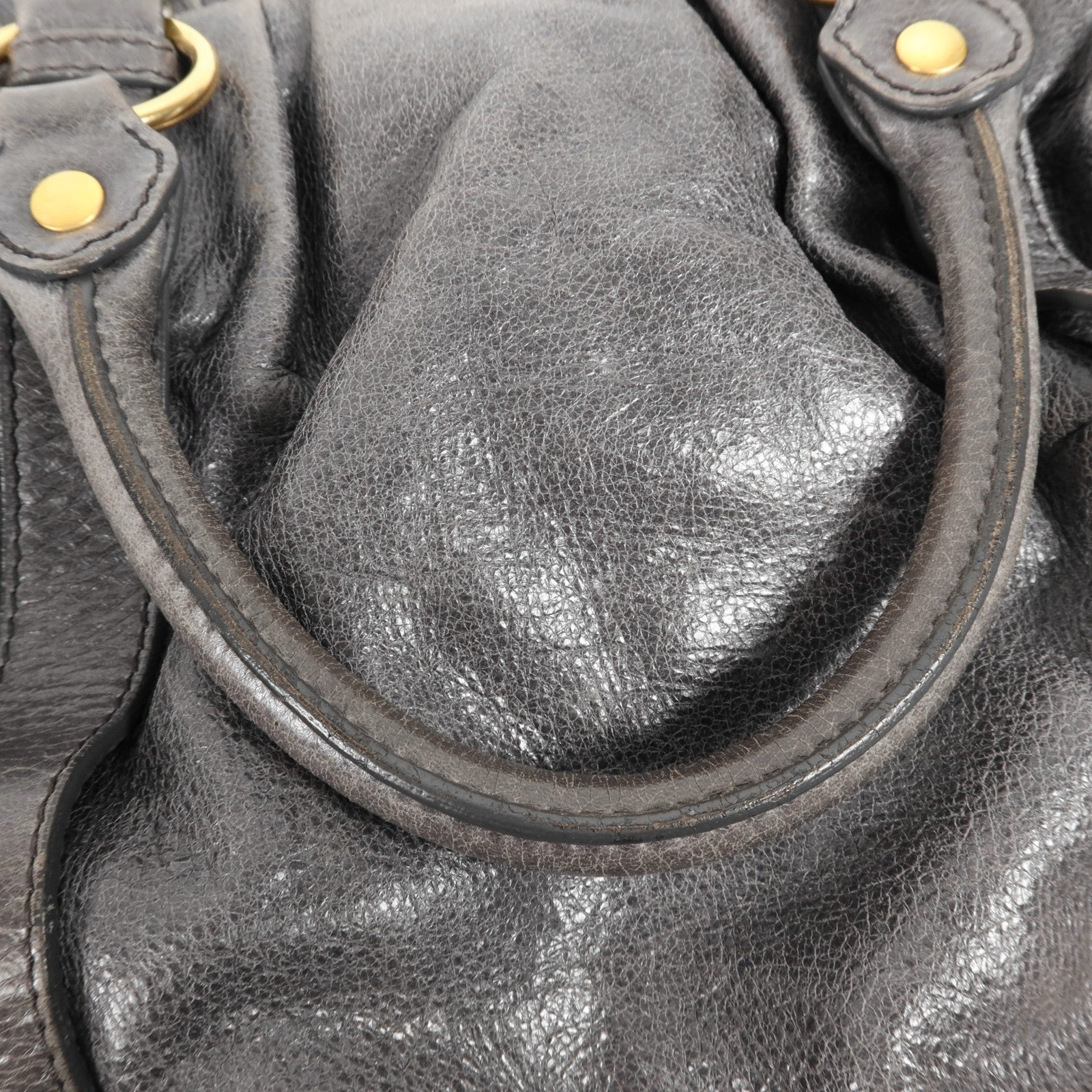 Miu Miu GHW Shoulder Bag - Grey, Calfskin Leather