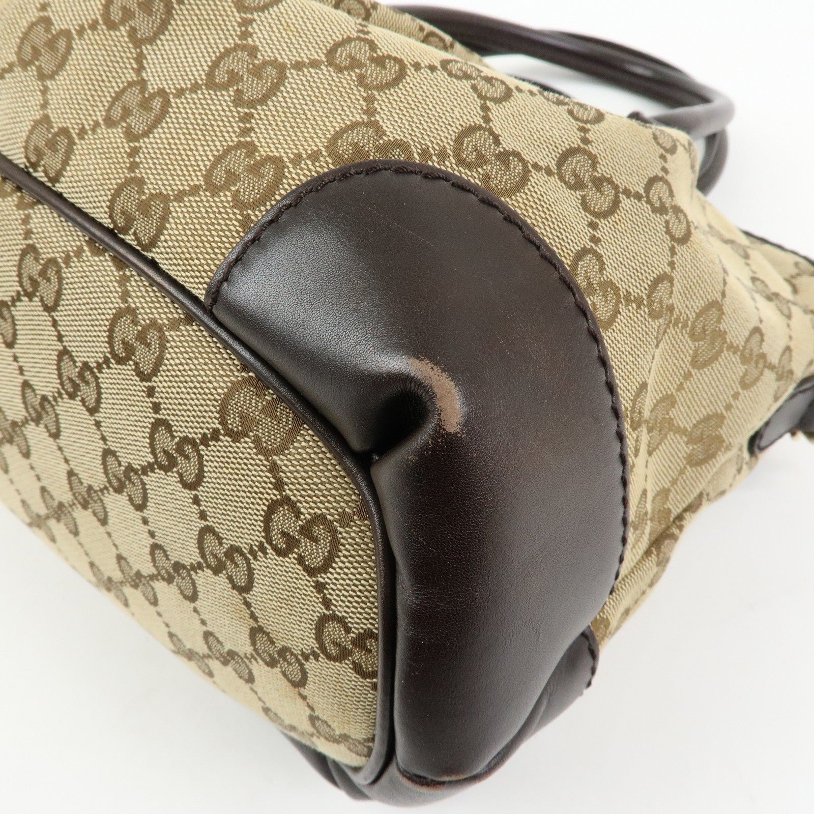 Gucci 247902 2Way Bag - Brown, Canvas and Leather