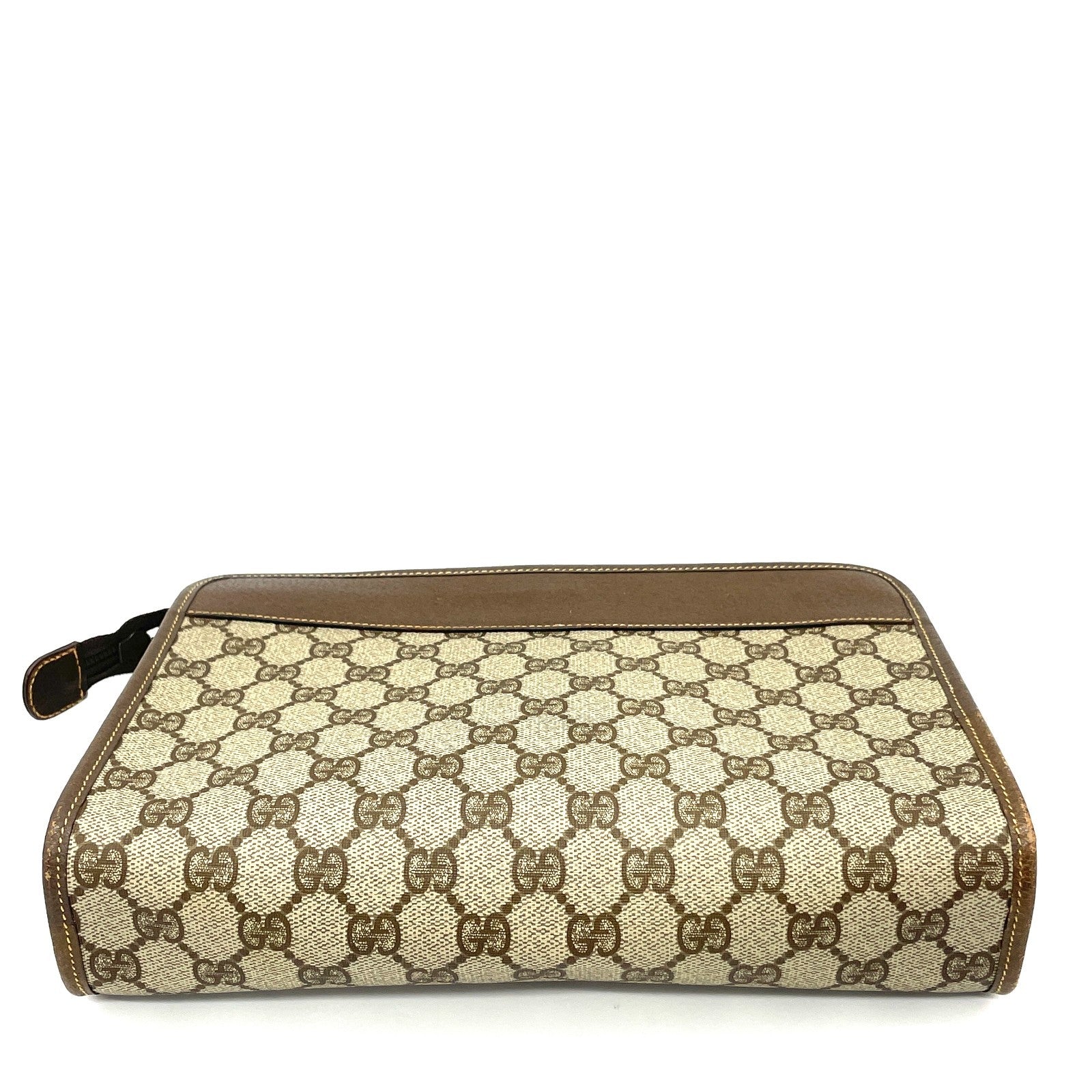 Gucci GG Clutch Bag - Brown, PVC Leather
