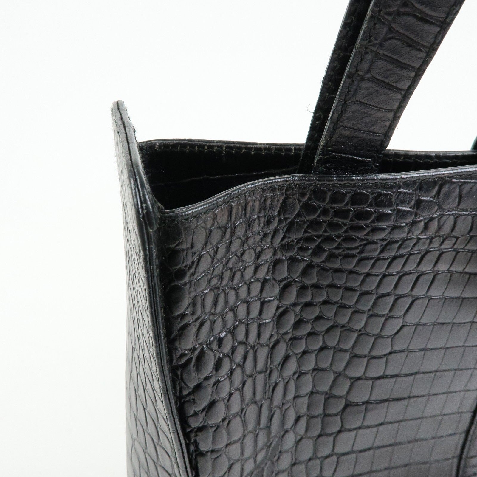 Ferragamo Vara Tote Bag - Black, Embossed Leather