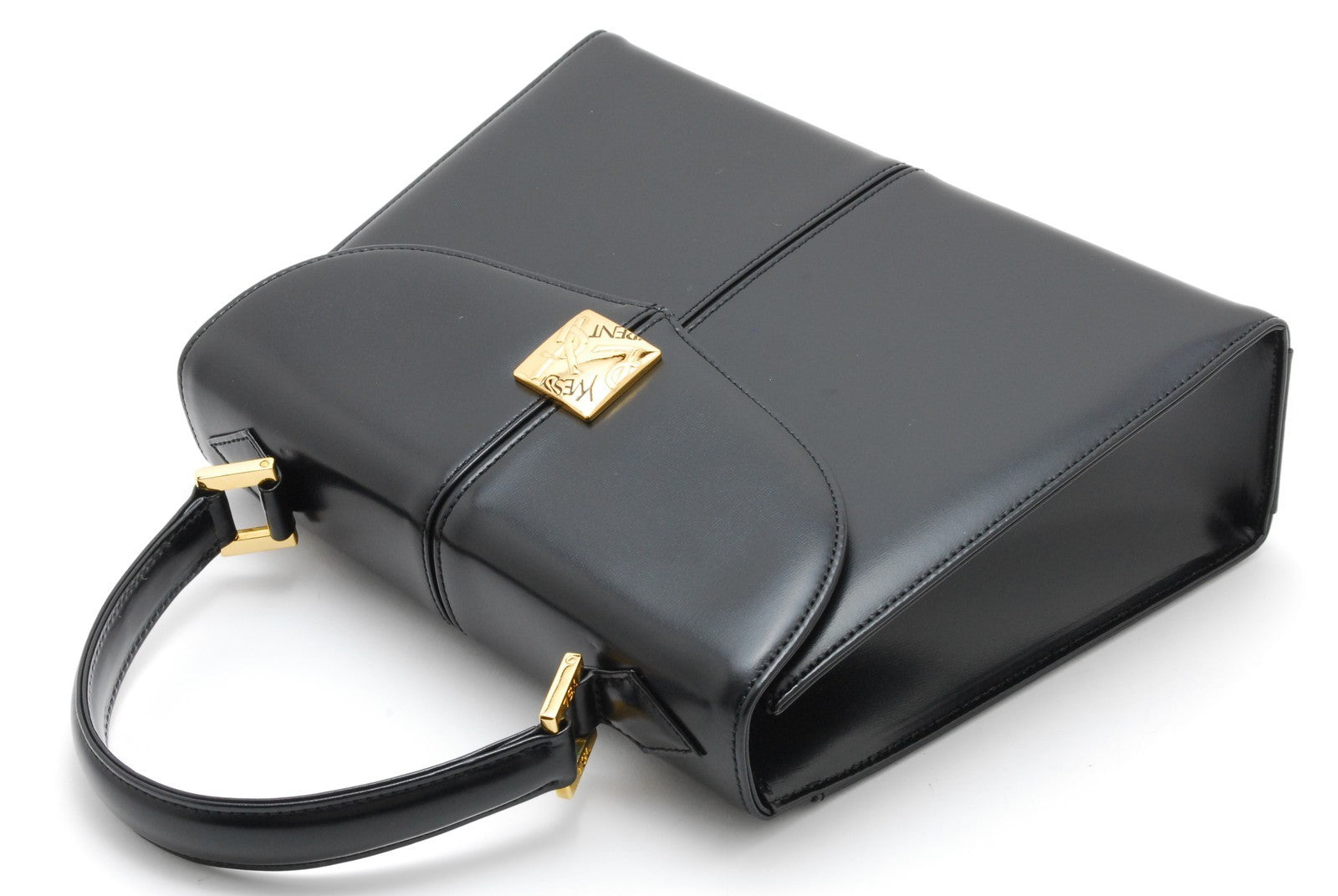 Yves Saint Laurent Vintage Top Handle Handbag - Black, Leather