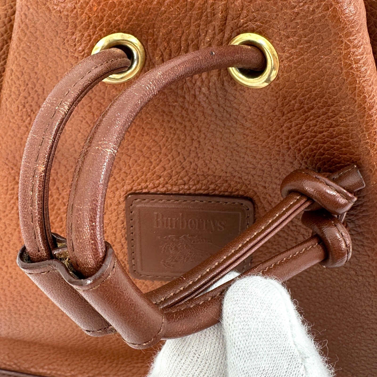 Burberry Burberrys Nova Bucket Drawstring Shoulder Bag - Brown, Leather