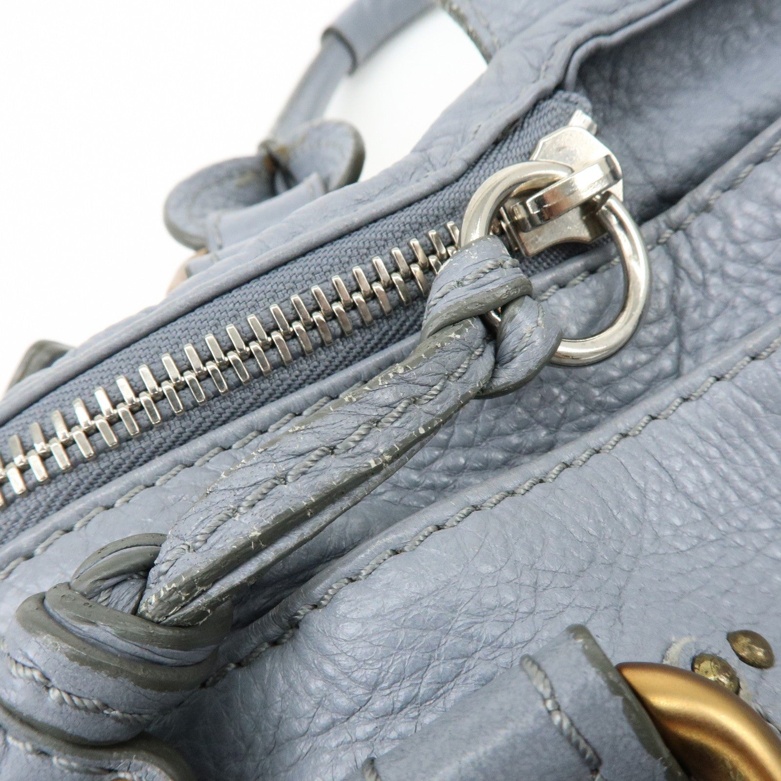 Chloe Paddington Hand Bag - Gray, Leather