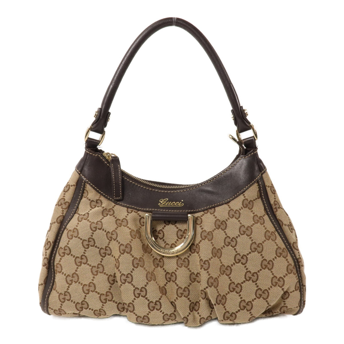 Gucci Abbey GG Handbag - Brown, GG Canvas