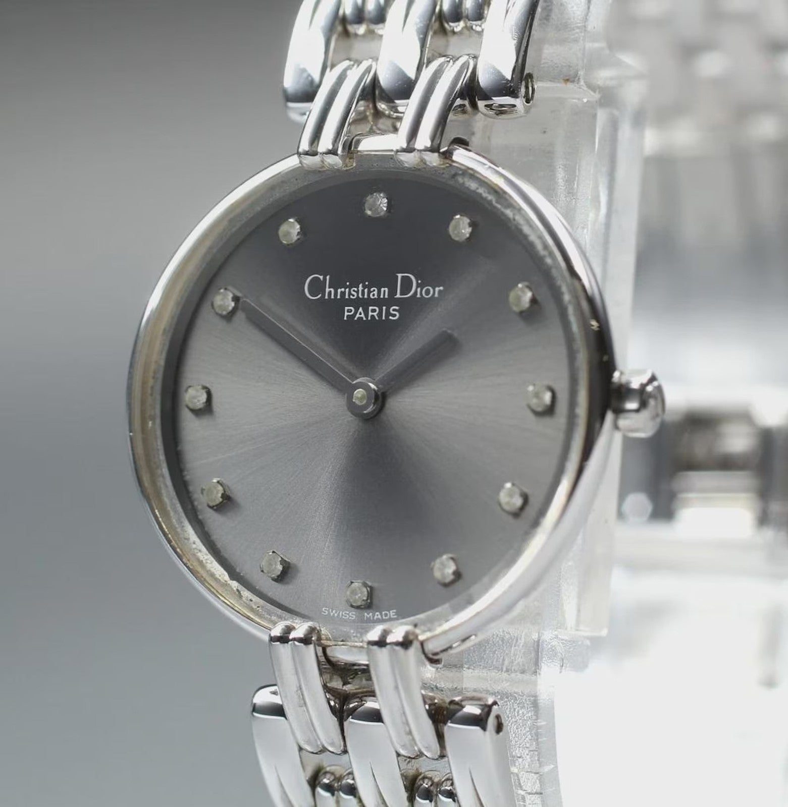 Christian Dior Bagbeera Wristwatch - Gray, Stainless Steel