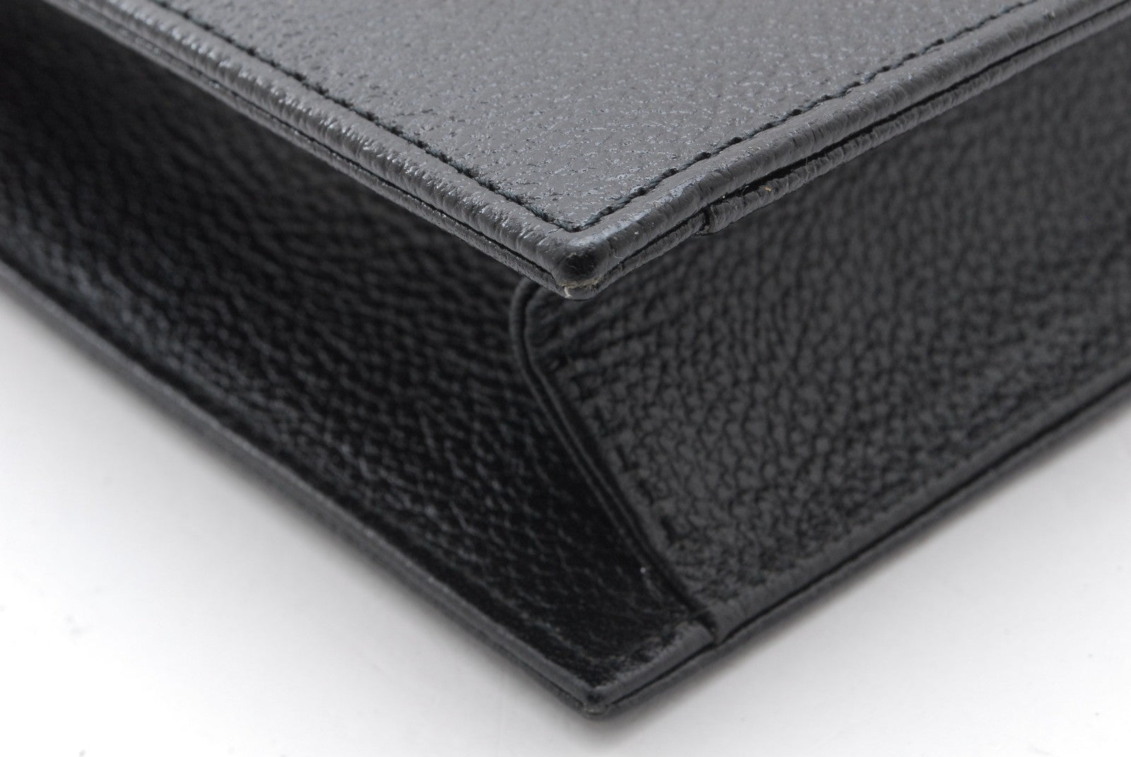 Saint Laurent Yves Vintage Clutch - Black, Leather