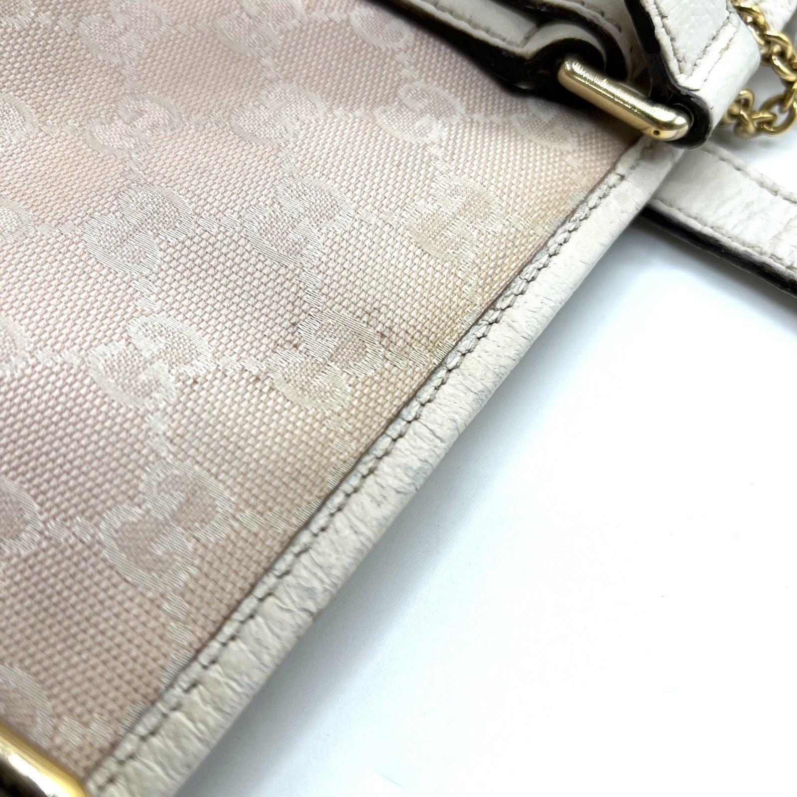 Gucci Sherry Line Hand Tote Shoulder Bag - Pink, Canvas