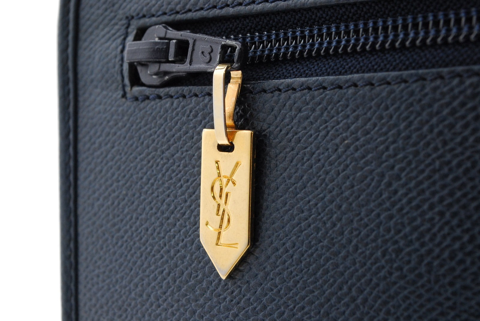 Saint Laurent Shoulder Bag - Navy, Leather