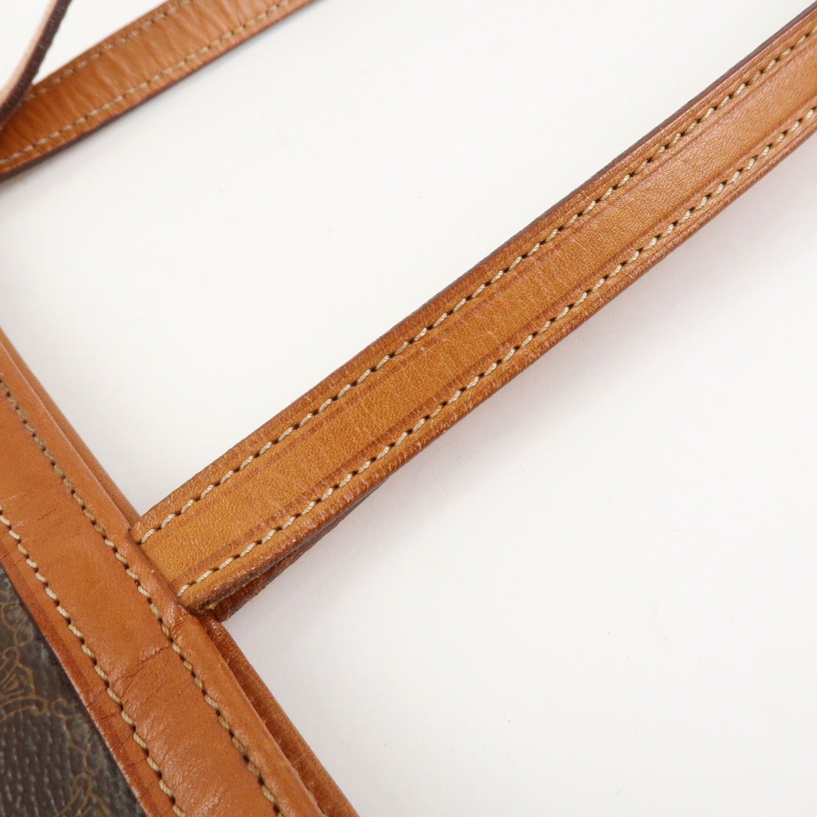 Celine Macadam Tote Bag - Brown, PVC Coated Canvas and Leather