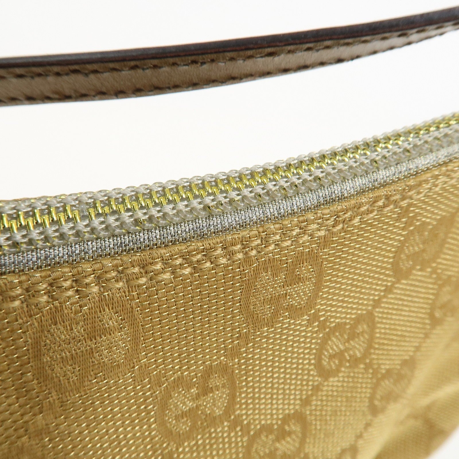 Gucci Shoulder Bag - Gold, GG Canvas Leather