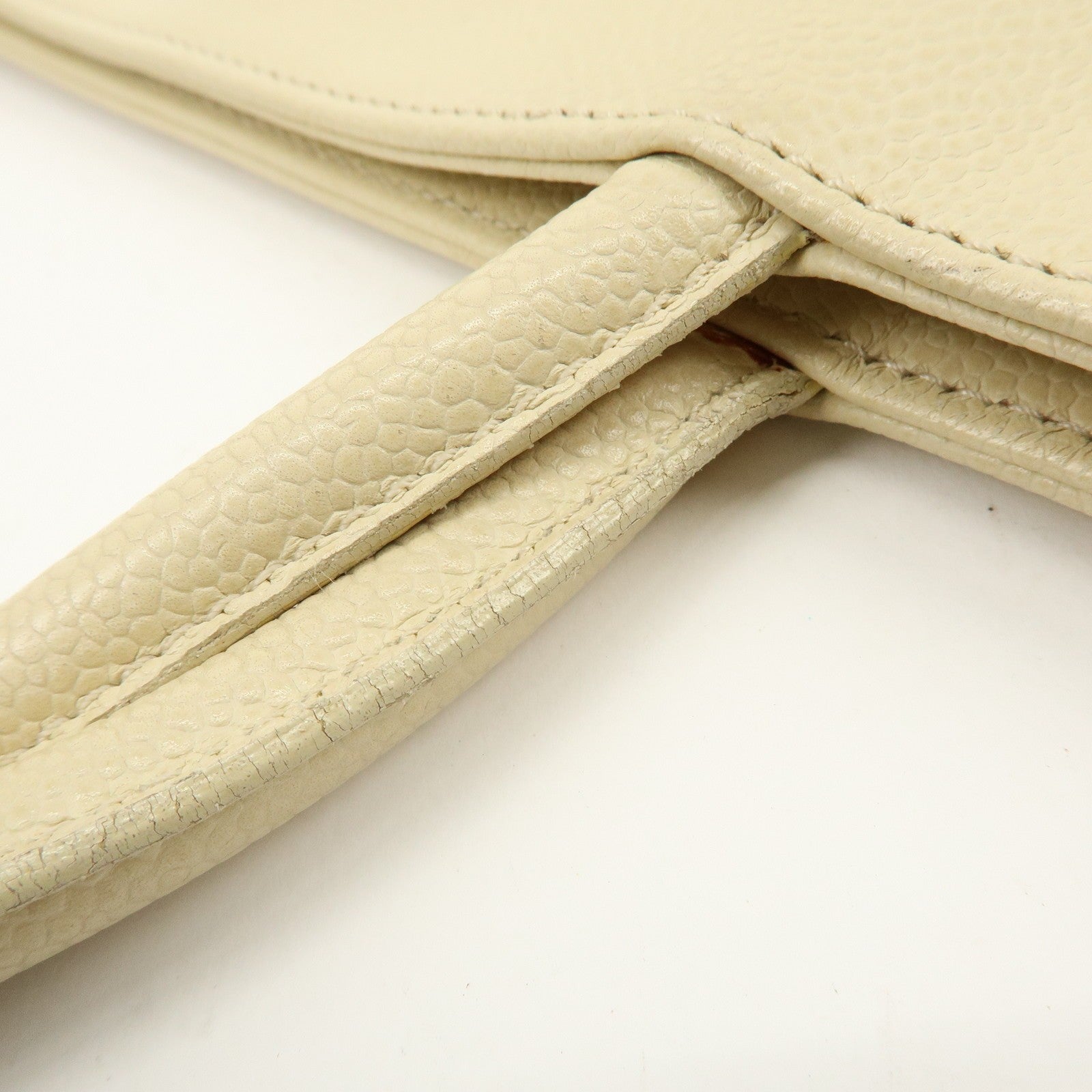 Chanel Coco Mark Caviarskin Tote Bag - Ivory, Leather