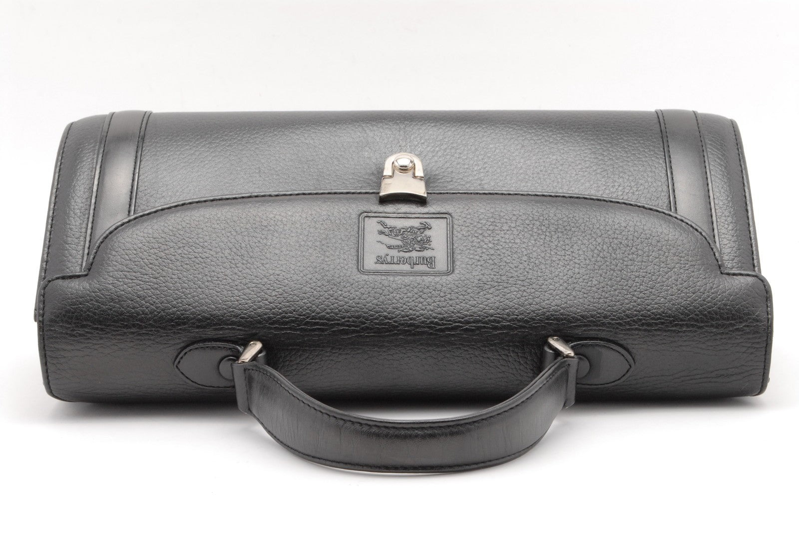 Burberry Nova Check Hand Tote Bag - Black, Leather