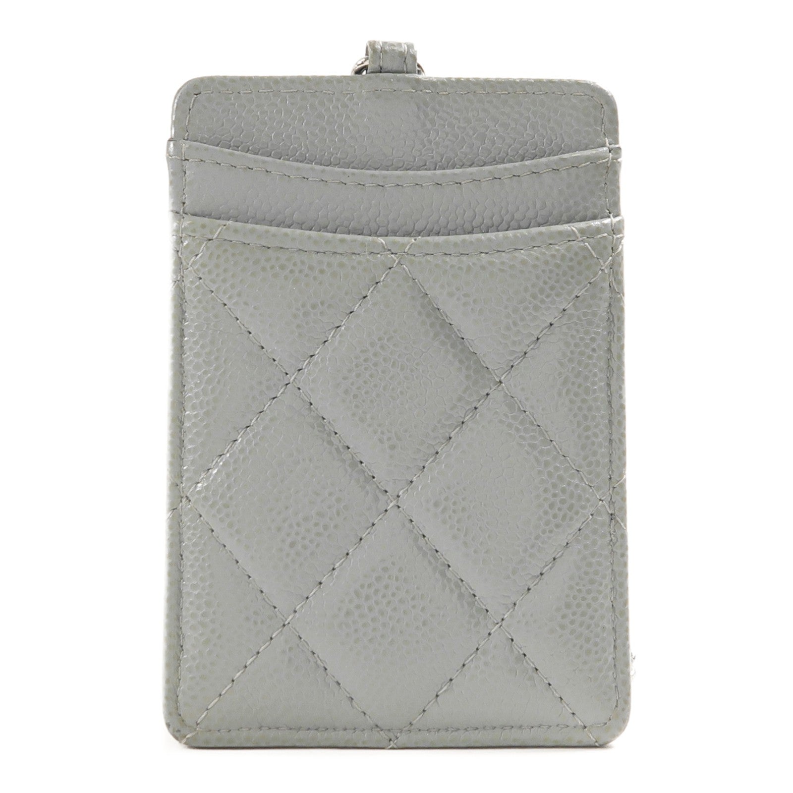 Chanel CC SHW Card Case - Green, Calfskin Leather