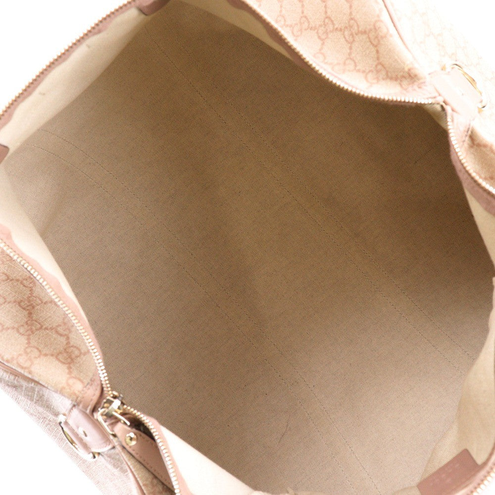 Gucci Boston Bag - Pink Beige, GG Supreme Canvas