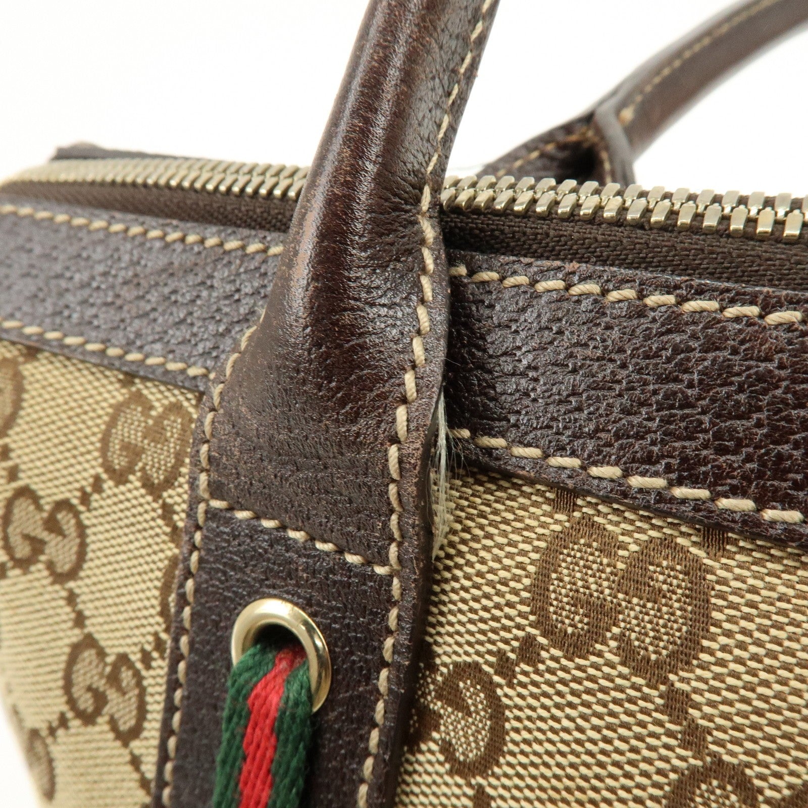 Gucci Sherry Line Tote Bag - Beige, GG Canvas, Leather