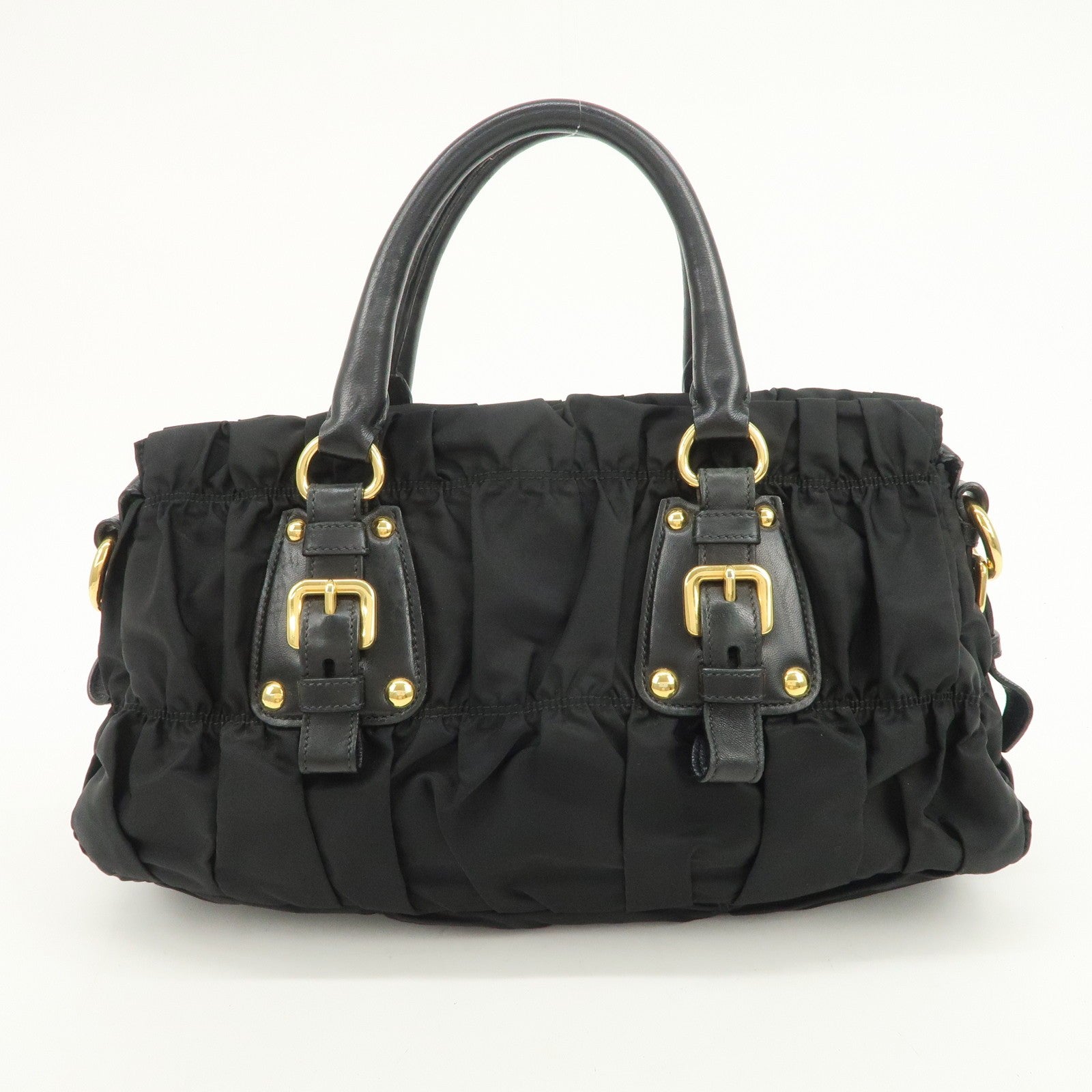 Prada Hand& Shoulder Bag - Black, Nylon Leather