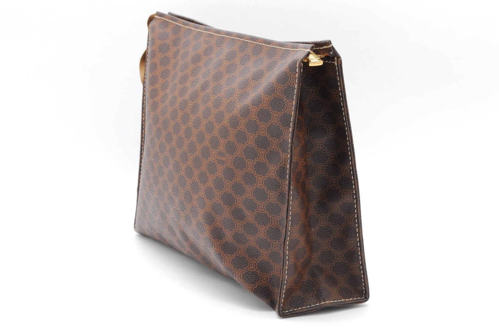 Celine Macadam Clutch Bag - Brown, PVC Leather