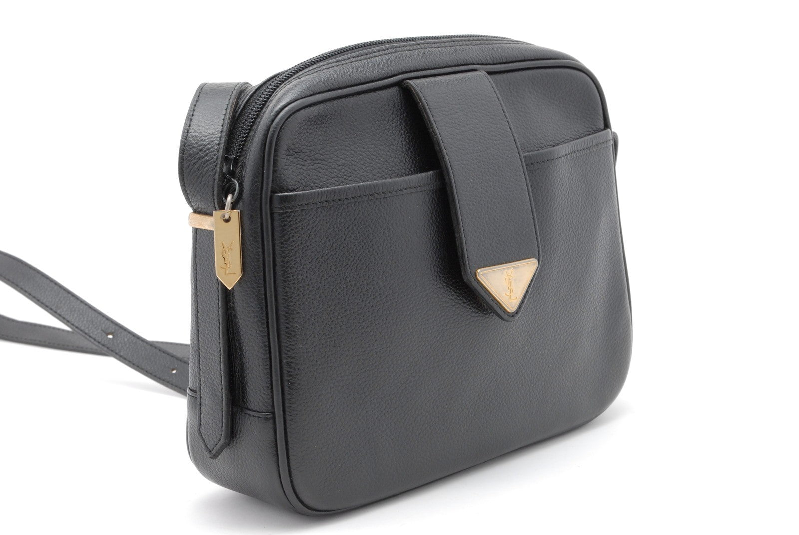 Saint Laurent Yves Vintage Shoulder Bag - Black, Leather