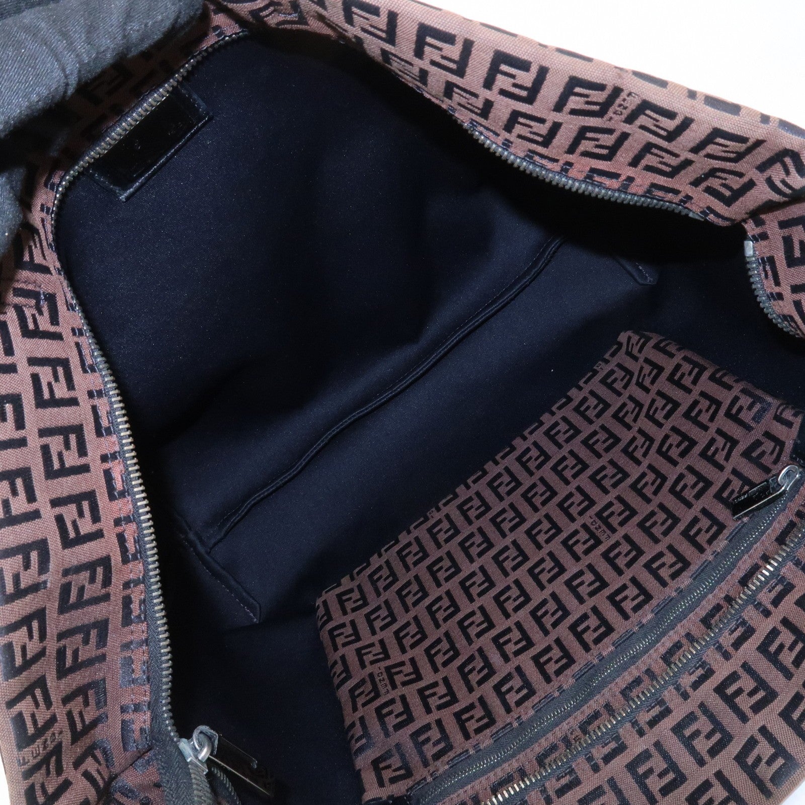 Fendi Zucchino Tote Bag - Brown, Canvas and Leather