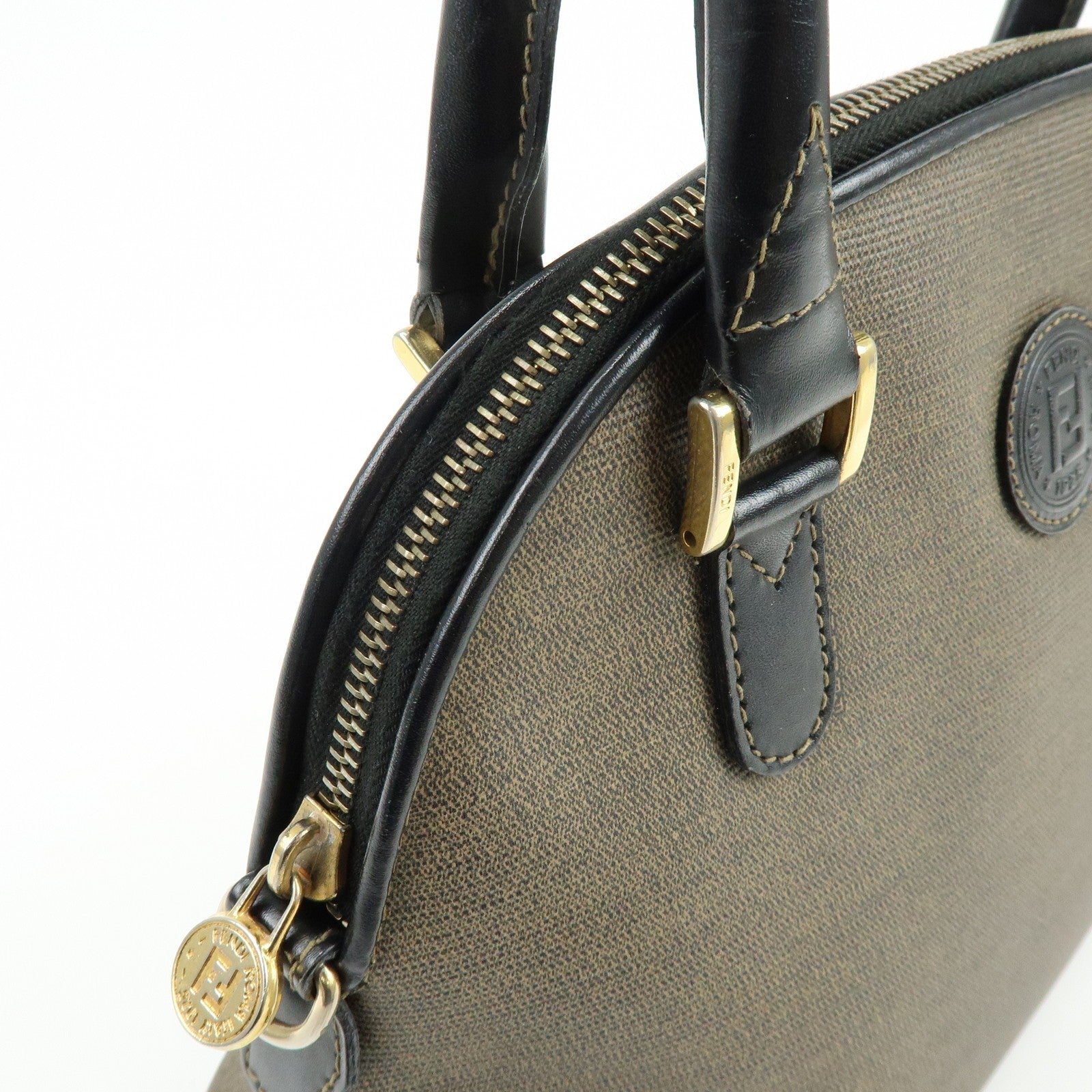 Fendi 2Way Bag Handbag - Brown, Leather