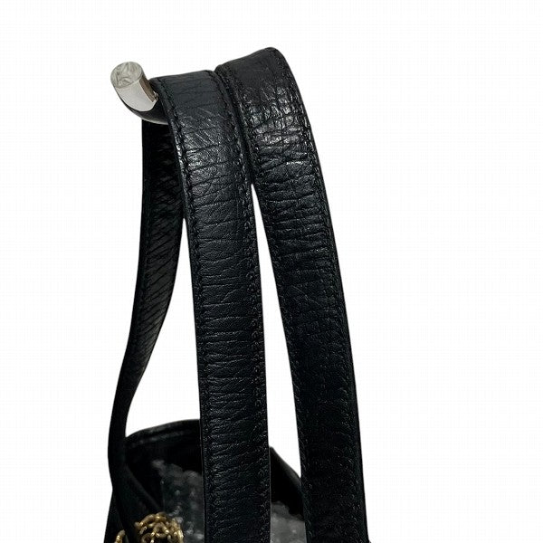 Gucci Shelly 137396 Tote Bag - Black x Green, GG canvas x leather