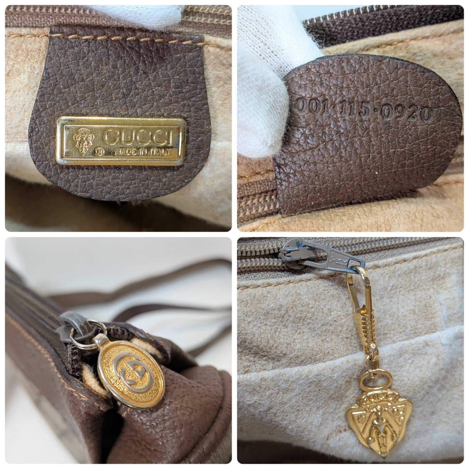 Gucci Vintage Shoulder Bag - Brown, PVC