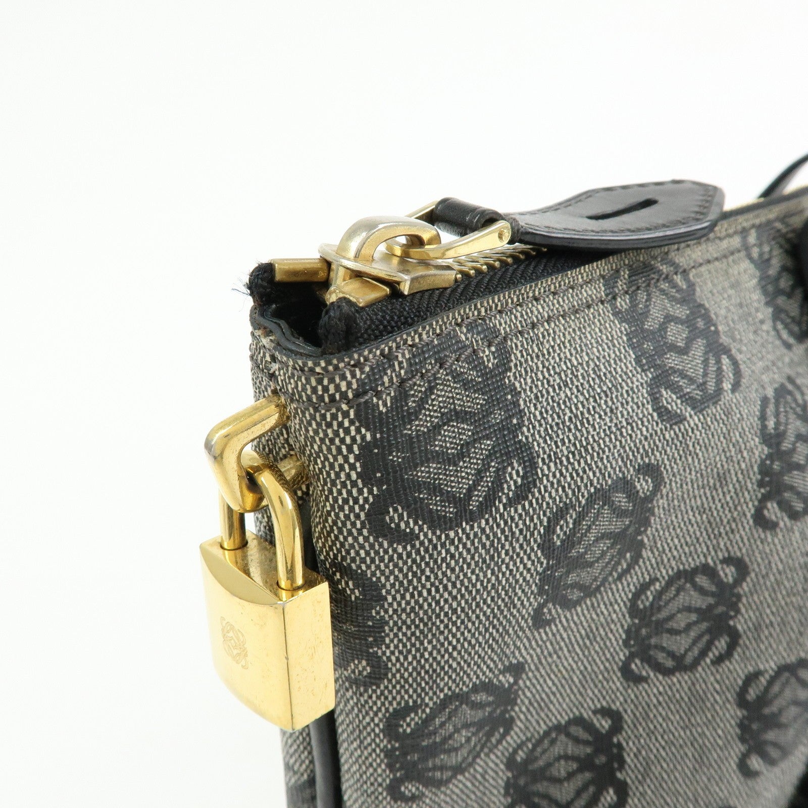 Loewe Anagram Tote Bag - Black, PVC Coating Canvas and Leather