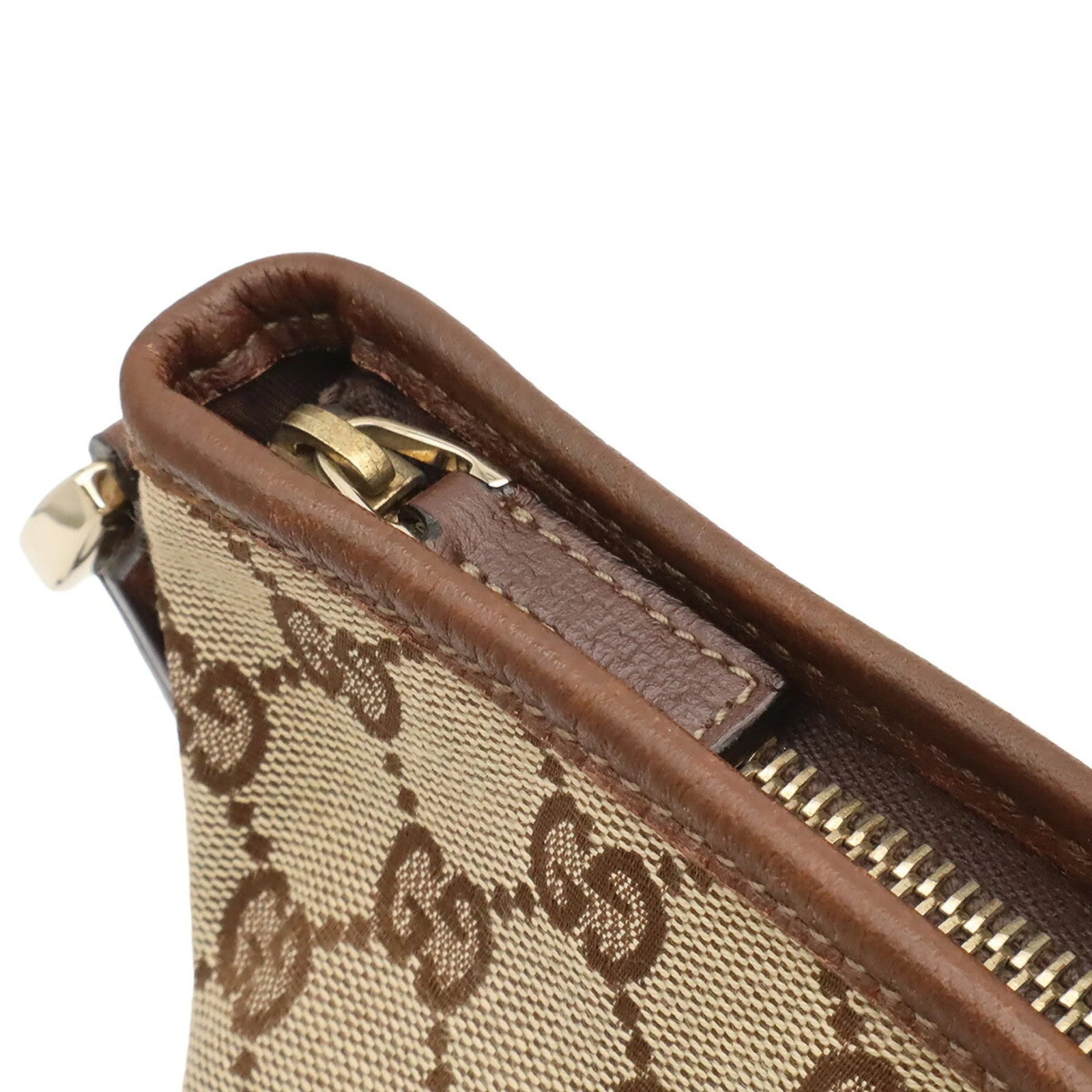 Gucci Abbey Shoulder Bag - Khaki Beige/Brown, GG Canvas
