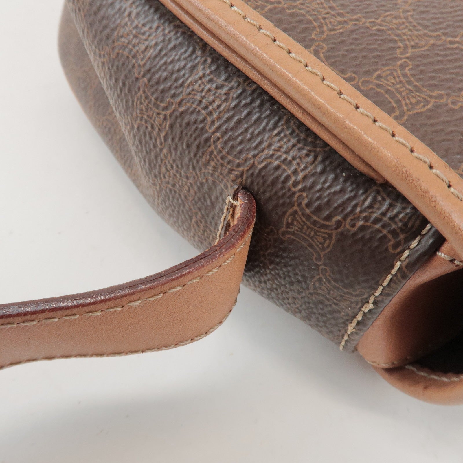 Celine Macadam Shoulder Bag - Brown, PVC Leather
