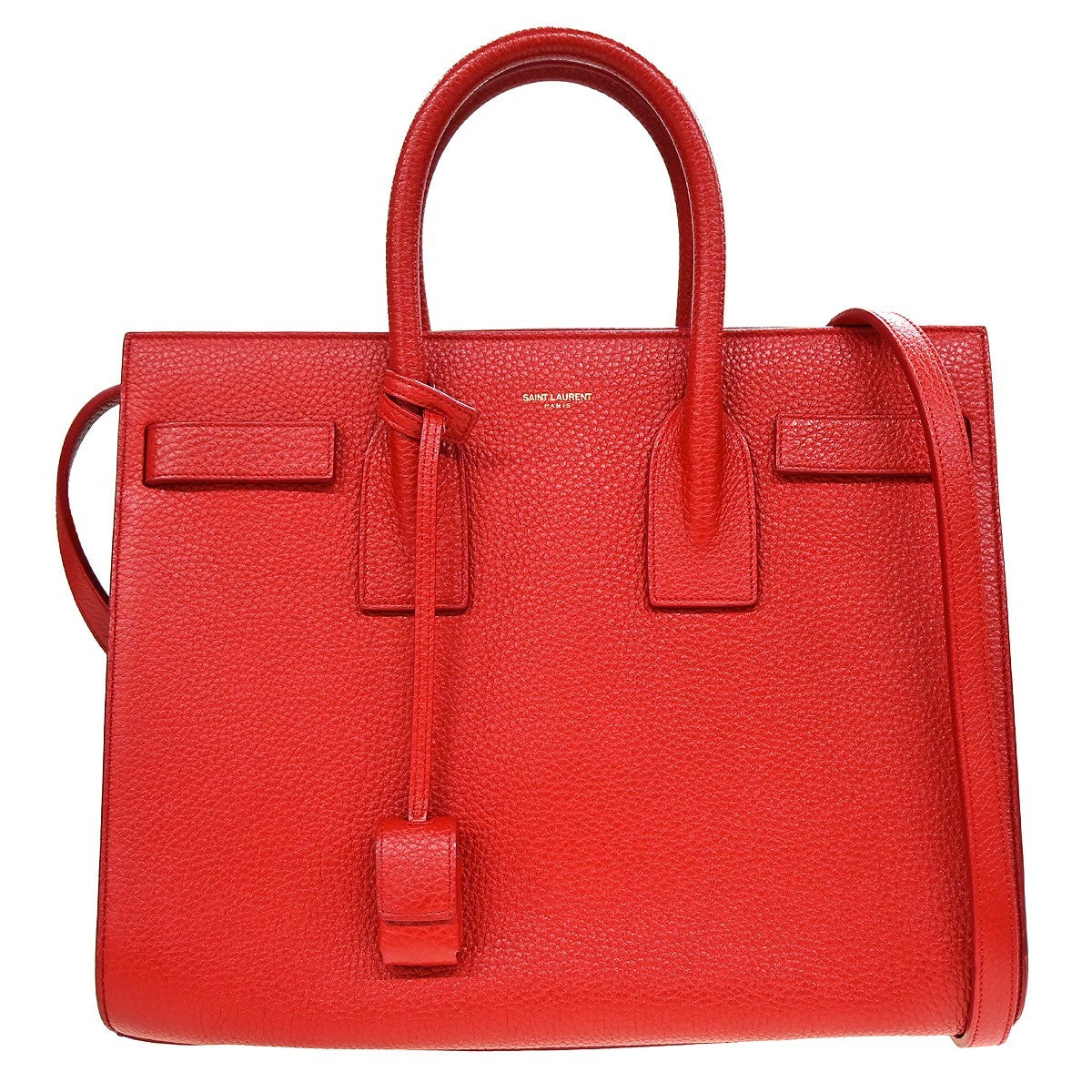 Saint Laurent Sac de Jour 2way Handbag - Red, Leather