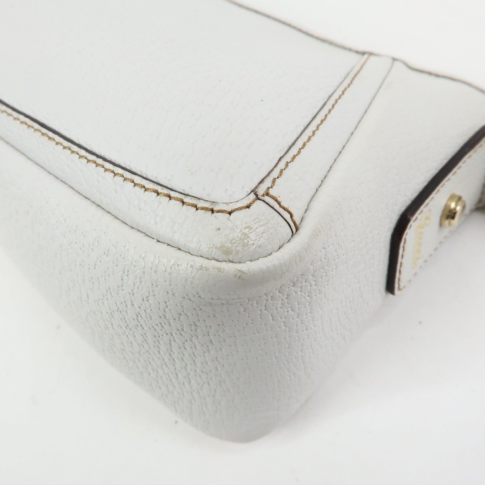 Gucci Abbey Shoulder Bag - White, Leather