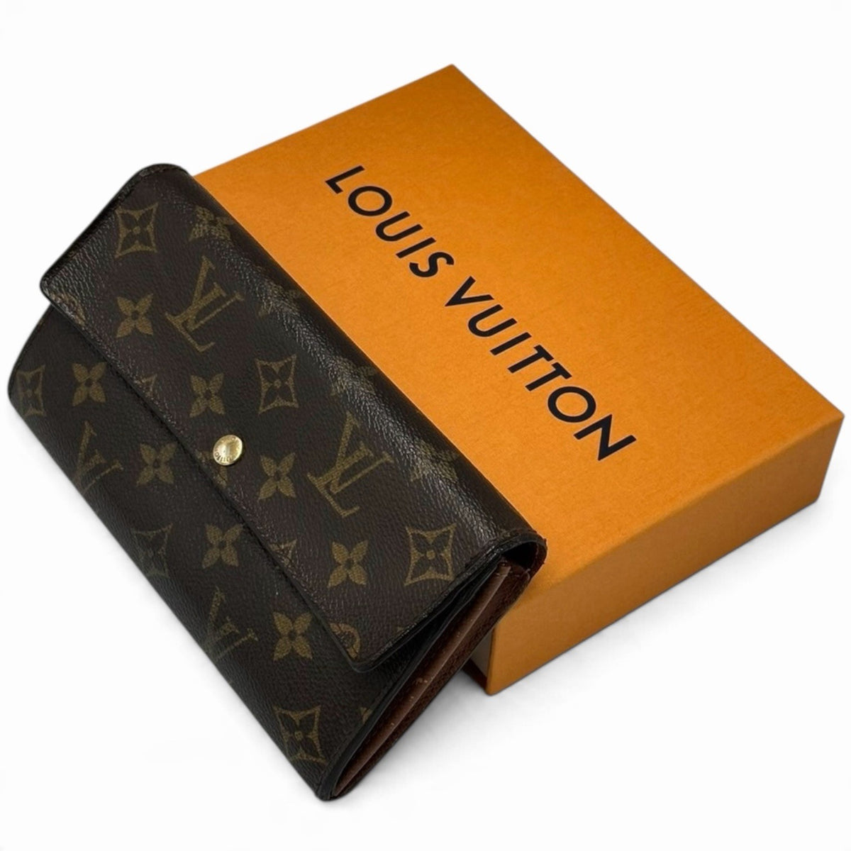 Louis Vuitton Portefeuille Sarah Wallet - Brown, Leather