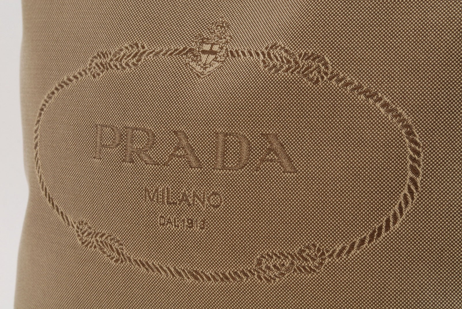 Prada Canapa Logo Tote - Beige, Canvas and Leather