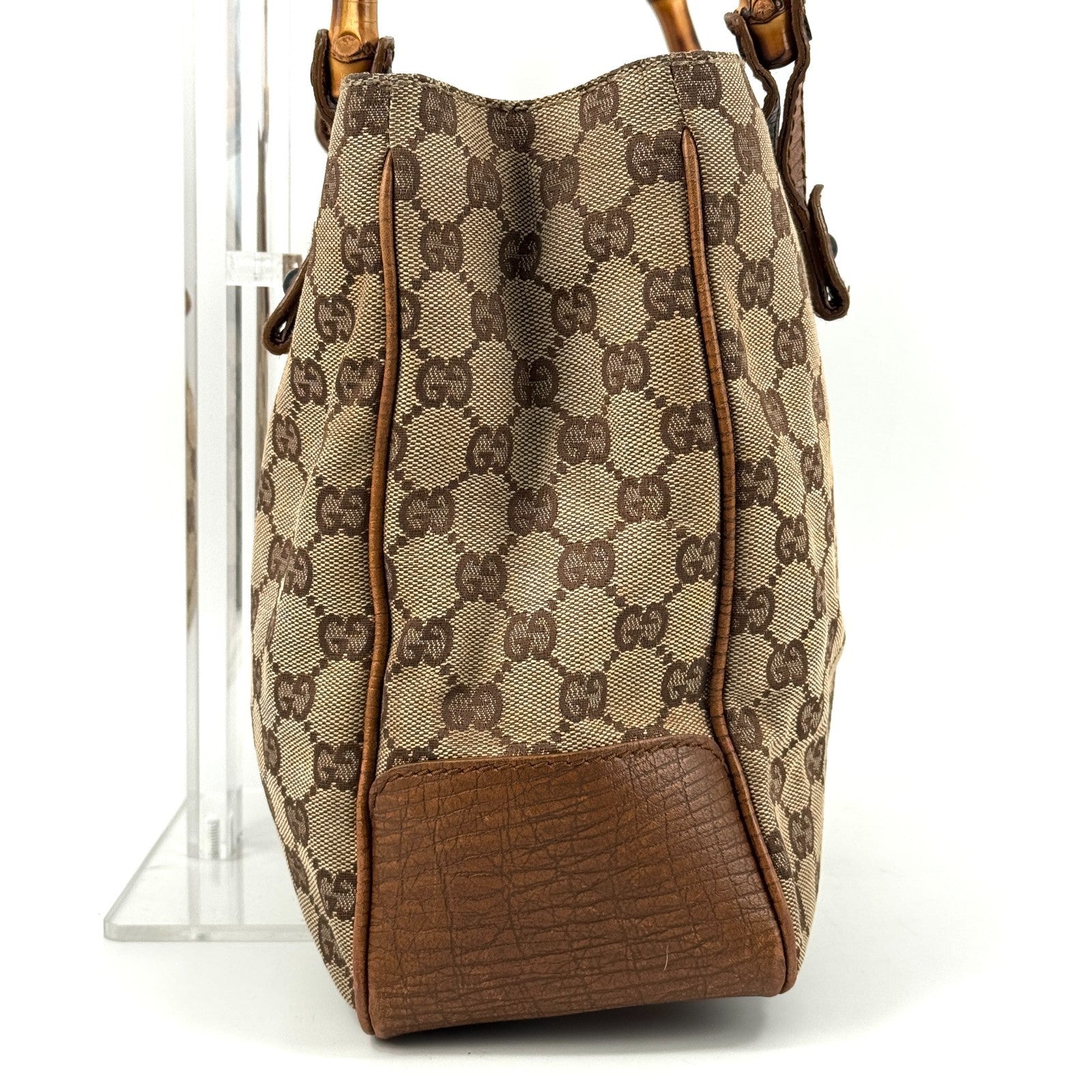 Gucci GG Hand Bag - Brown, Canvas