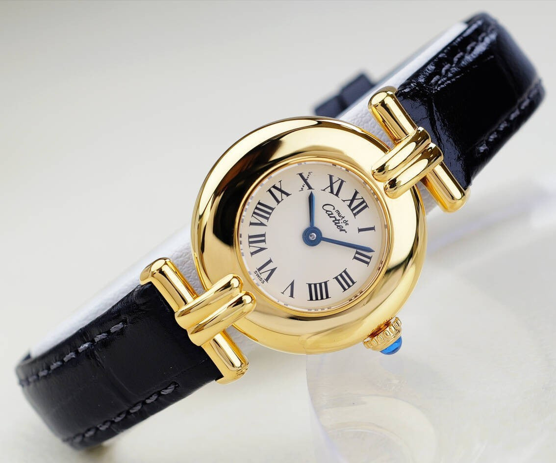 Cartier Must Colisee Roman Index Watch - White, Stainless Steel