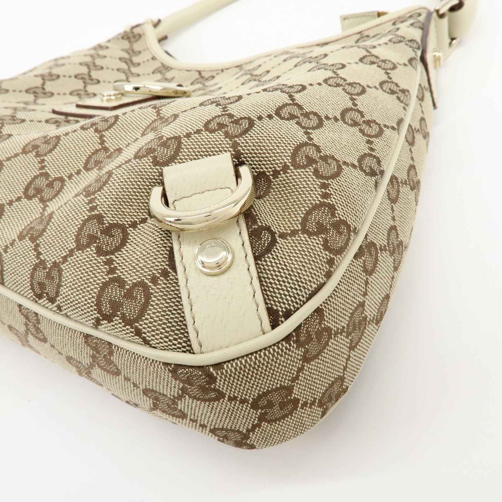 Gucci Abbey Hobo Shoulder Bag - Beige, GG Canvas and Leather