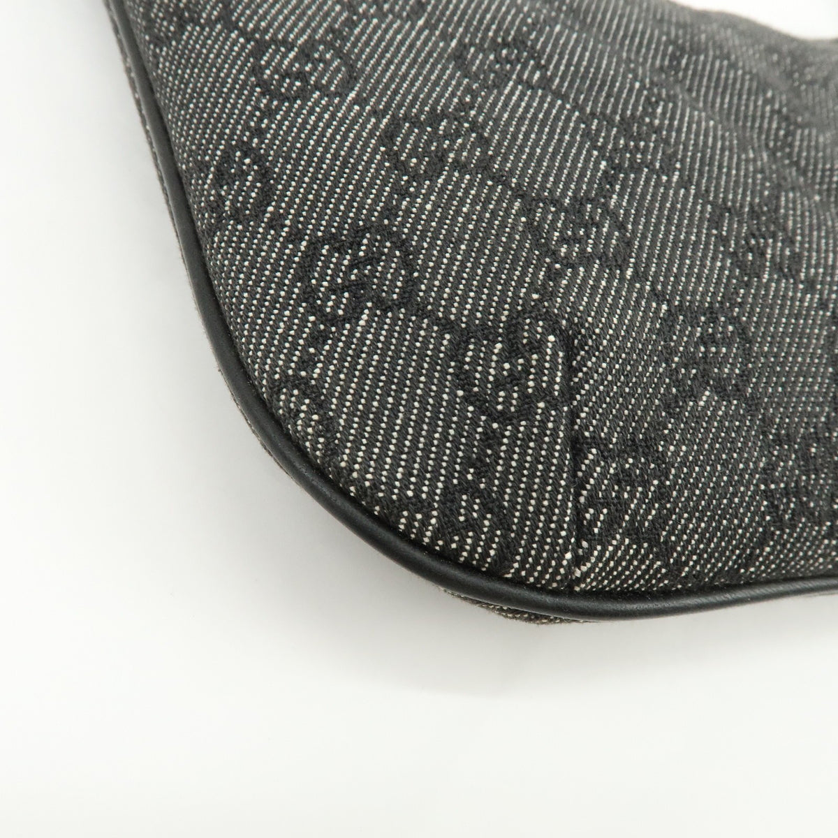 Gucci Shoulder Bag - Black, Leather and GG Denim