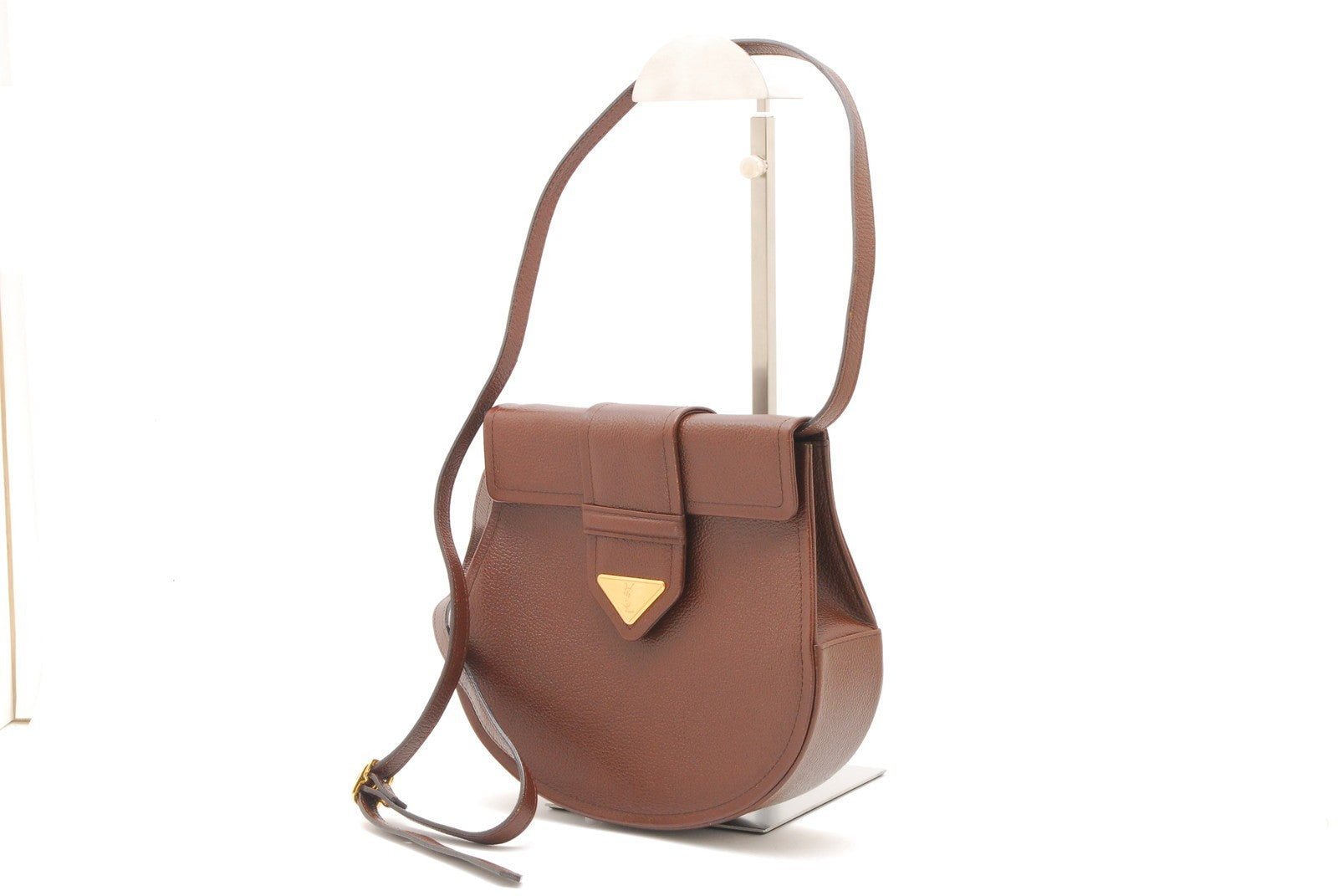 Saint Laurent Vintage Shoulder Crossbody Bag - Brown, Leather