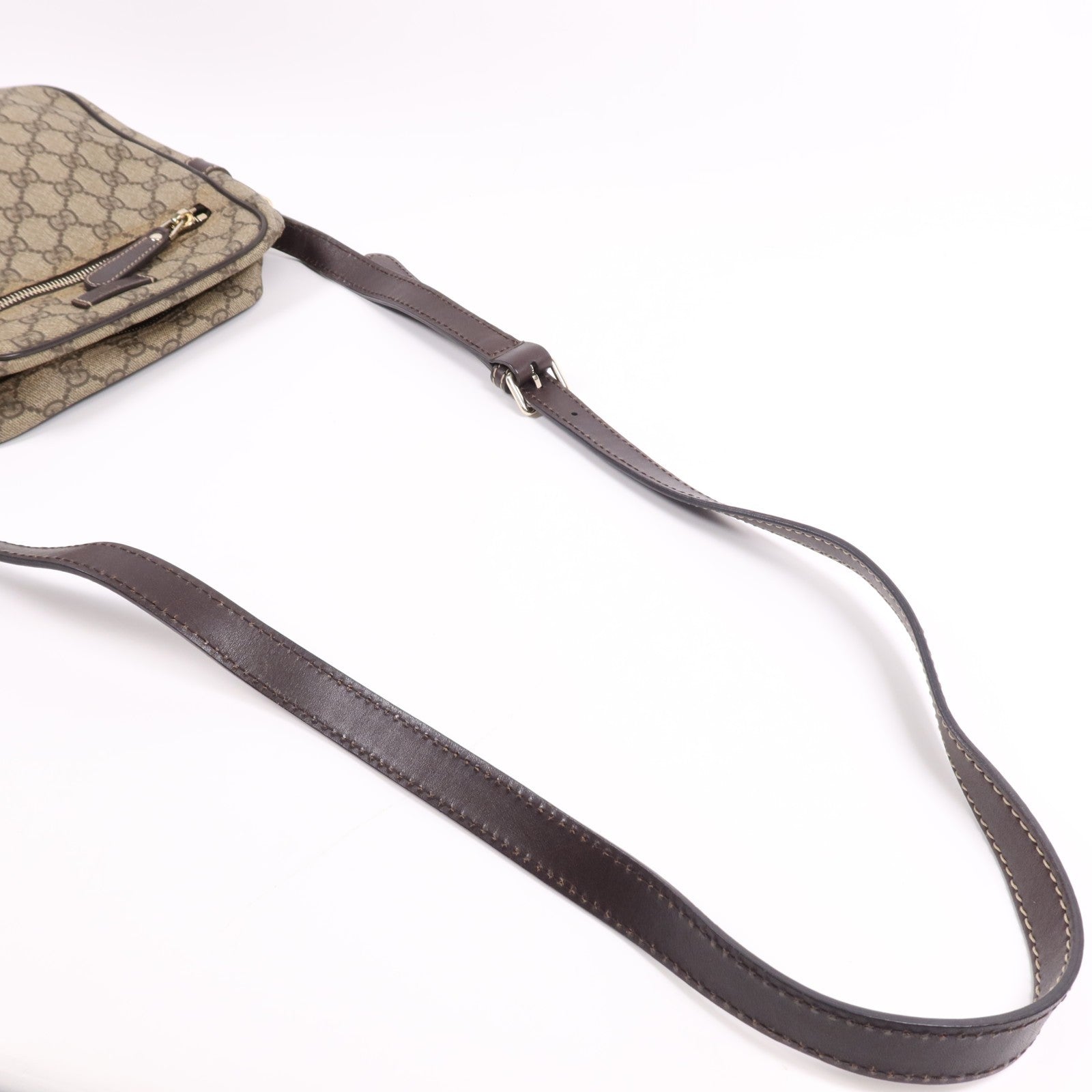 Gucci GG GHW Shoulder Bag - Brown, Coated Canvas