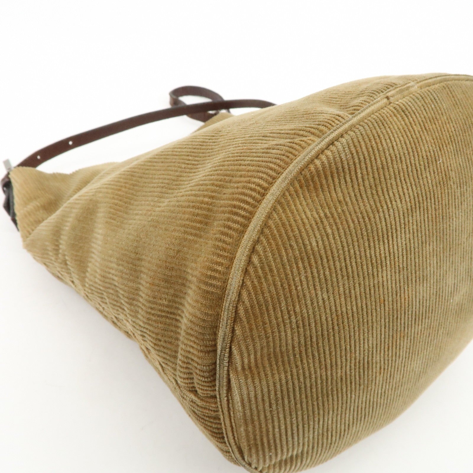 Fendi Shoulder Bag - Brown, Corduroy Leather